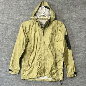 Mountain Hardwear‎ Conduit Silk Rain Jacket Women's Size 10 Large Green Vented